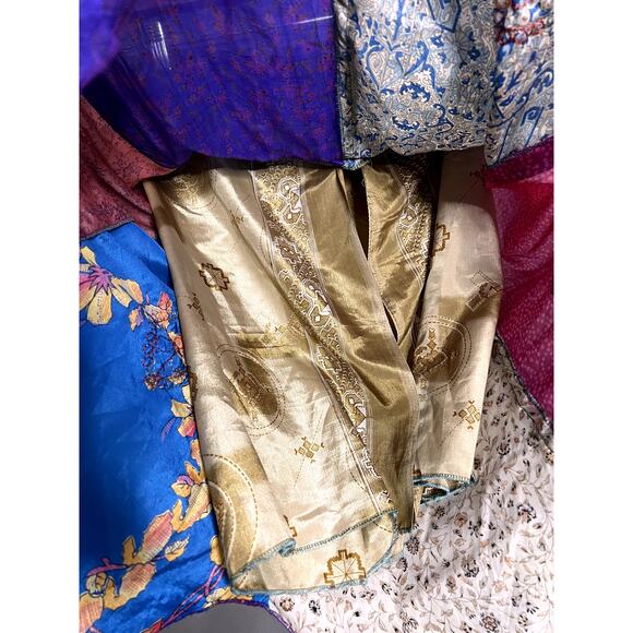 Silly Yeti Y2K Boho Fairy Whimsical Skirt Midi Hippie Nepal Funky Indian Color - Picture 8 of 12